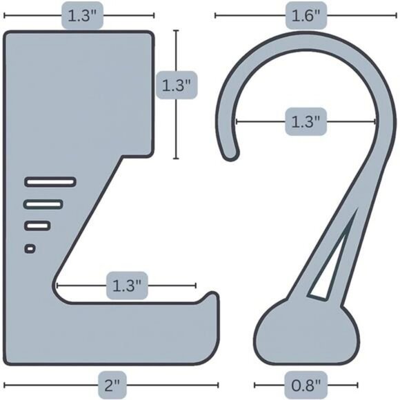 Closet organizer hooks purse hanger bag holder belt backpack hat storage hooks s - Picture 2 of 7